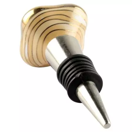 Mustard Square Ceramic Wine Stopper